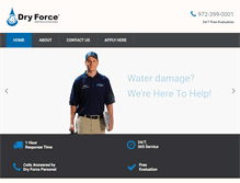 Tablet Screenshot of dryforcedfw.com